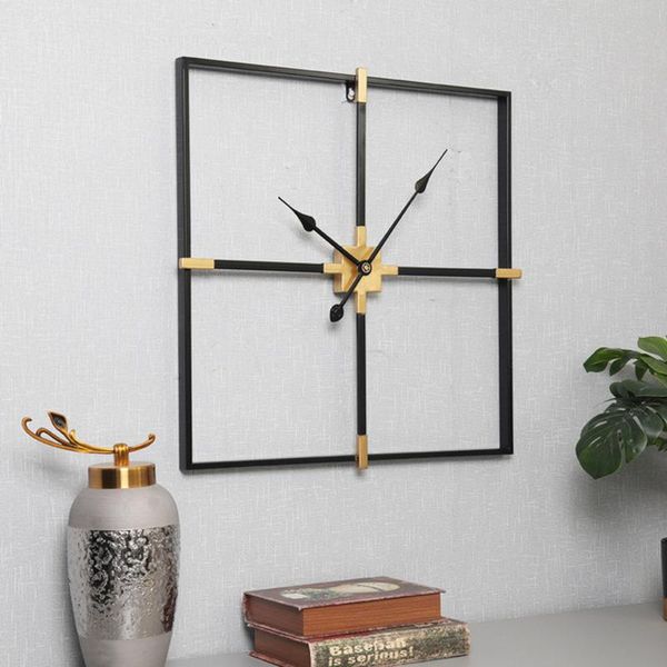 wall clocks black iron art large clock european style 60cmx60cm square modern 3d retro hollow metal decoration
wall clocks black iron art large clock european style 60cmx60cm square modern 3d retro hollow metal decoration