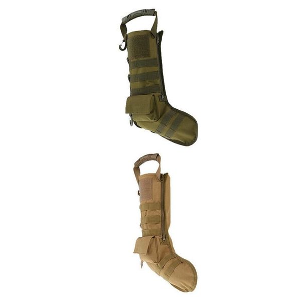 stuff sacks 2 pcs christmas stocking with molle gear webbing hanging sock storage bag pouch,khaki & army green
stuff sacks 2 pcs christmas stocking with molle gear webbing hanging sock storage bag pouch,khaki & army green