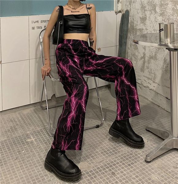 women's t-shirt high street women pants club vintage casual korean ulzzang flash print hip-hop couple harajuku plus size straight leg p, White
women's t-shirt high street women pants club vintage casual korean ulzzang flash print hip-hop couple harajuku plus size straight leg p, White