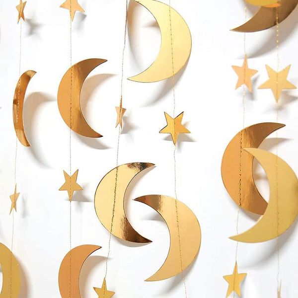 party decoration 4m summer stars and moon reflective garland birthday wedding christmas kindergarten
party decoration 4m summer stars and moon reflective garland birthday wedding christmas kindergarten
