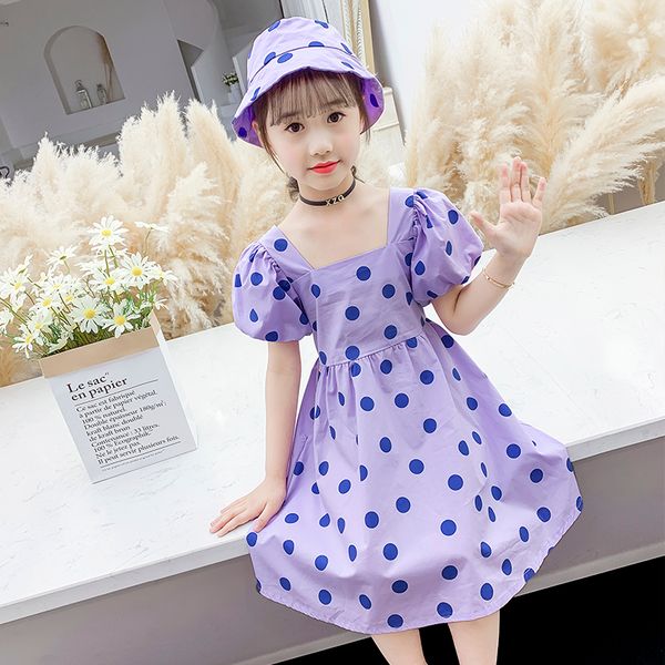fashion summer kids clothes 3 4 5 6 7 8 9 10 11 12 13 14 15 years girls dresses puff sleeve dot dresses with hat princess dress, White
fashion summer kids clothes 3 4 5 6 7 8 9 10 11 12 13 14 15 years girls dresses puff sleeve dot dresses with hat princess dress, White