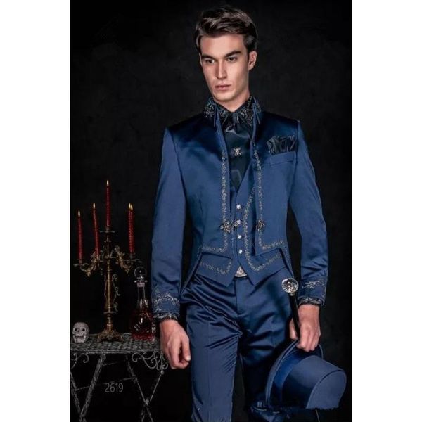 men's suits & blazers costume mariage homme navy blue embroiedry men formal business terno masculino blazer jacket jacket+vest+pant, White;black
men's suits & blazers costume mariage homme navy blue embroiedry men formal business terno masculino blazer jacket jacket+vest+pant, White;black