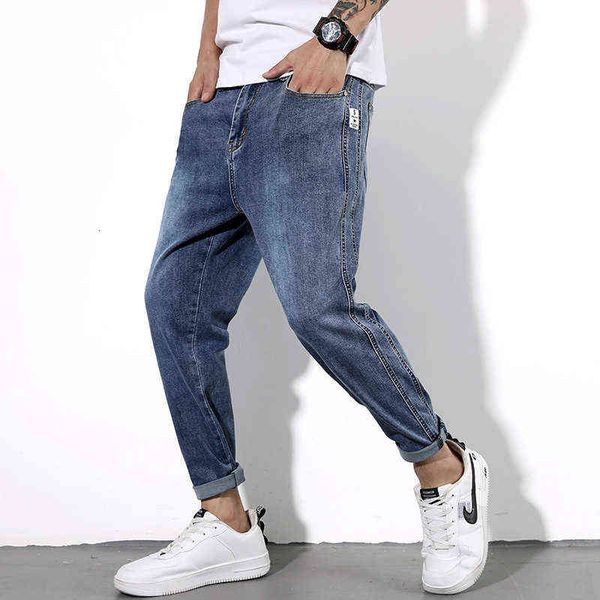 men's jeans xintang 2021 size 9-point jeans loose small straight tube elastic fat plus large, Blue
men's jeans xintang 2021 size 9-point jeans loose small straight tube elastic fat plus large, Blue