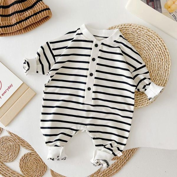 jumpsuits long sleeve baby clothes cotton striped born boy rompers spring autumn first birthday infant1, Blue
jumpsuits long sleeve baby clothes cotton striped born boy rompers spring autumn first birthday infant1, Blue