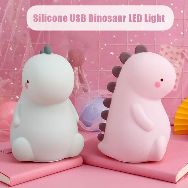 night lights cartoon dinosaur led lamp silicone bedside reading tap to change light color usb rechargeable
night lights cartoon dinosaur led lamp silicone bedside reading tap to change light color usb rechargeable