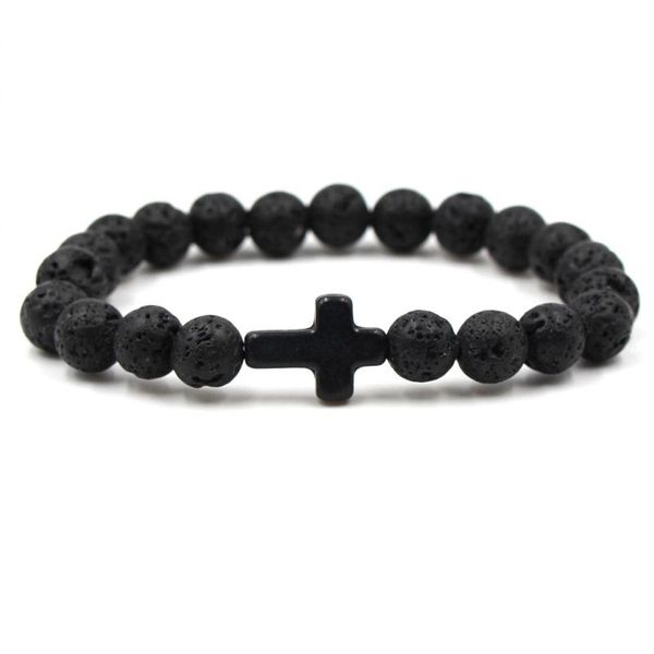 charm bracelets cross bracelet for women men lava volcanic stone beaded bangle wristband male female jewelry, Golden;silver
charm bracelets cross bracelet for women men lava volcanic stone beaded bangle wristband male female jewelry, Golden;silver