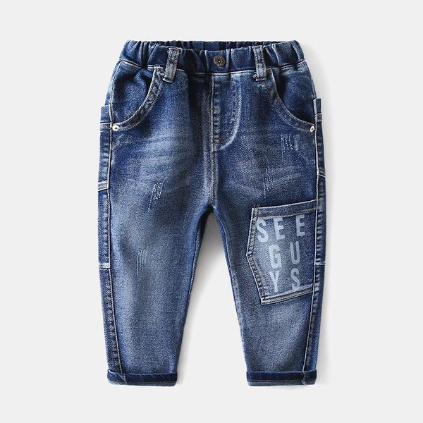 jeans korean style baby boys 2021 autumn children's casual loose letter print denim pants kids trousers fashion, Blue
jeans korean style baby boys 2021 autumn children's casual loose letter print denim pants kids trousers fashion, Blue