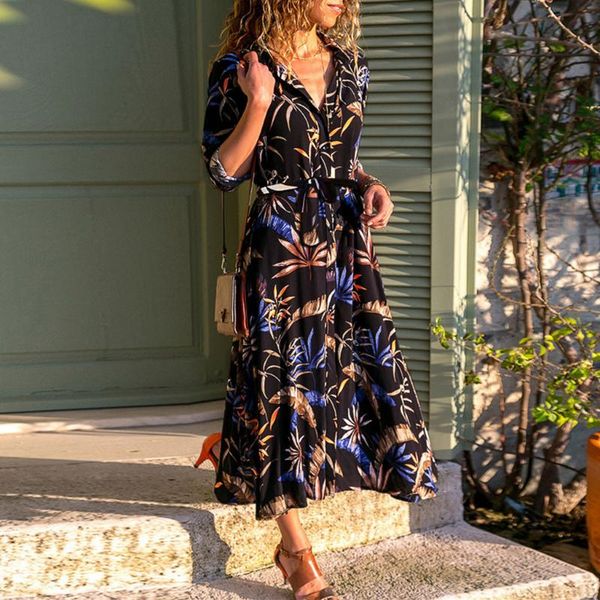 casual dresses european and american style dress fashionable autumn printed v-neck long-sleeved simple womens high-waist lace, Black;gray
casual dresses european and american style dress fashionable autumn printed v-neck long-sleeved simple womens high-waist lace, Black;gray