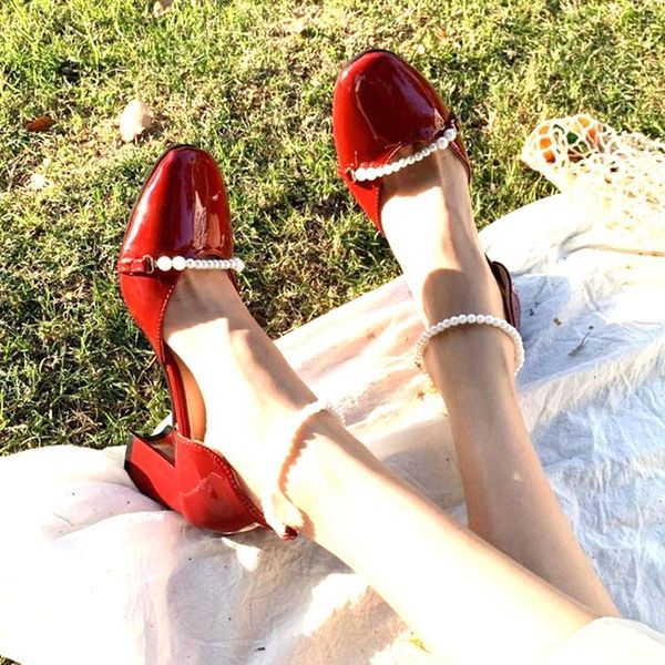 dress shoes sweet lolita red nude black leather baotou sandals women casual work pumps ankle pearl chain girl
dress shoes sweet lolita red nude black leather baotou sandals women casual work pumps ankle pearl chain girl