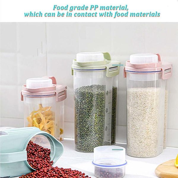 home storage rice bucket kitchen plastic grains insect-proof box sealed moisture-proof tank organizer bottles & jars
home storage rice bucket kitchen plastic grains insect-proof box sealed moisture-proof tank organizer bottles & jars