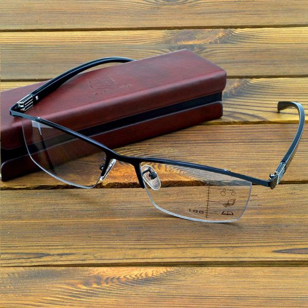 sunglasses business men half rim progressive pochromic reading glasses with pu case +0.75 to +4 see near n far, indoor outdoor, White;black
sunglasses business men half rim progressive pochromic reading glasses with pu case +0.75 to +4 see near n far, indoor outdoor, White;black
