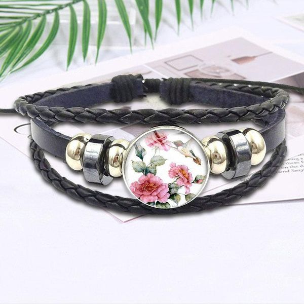 charm bracelets for girls gift black leather bracelet bangle glass cabochon vintage statement fashion jewelry flower bird, Golden;silver
charm bracelets for girls gift black leather bracelet bangle glass cabochon vintage statement fashion jewelry flower bird, Golden;silver