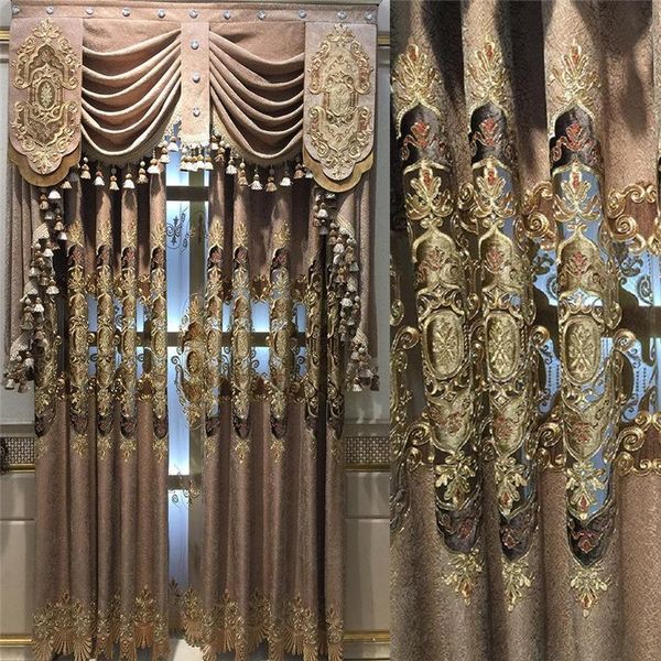 curtain & drapes curtains for living room european luxury embroidered brown blue semi-blackout chenille heavy fabric balcony window
curtain & drapes curtains for living room european luxury embroidered brown blue semi-blackout chenille heavy fabric balcony window