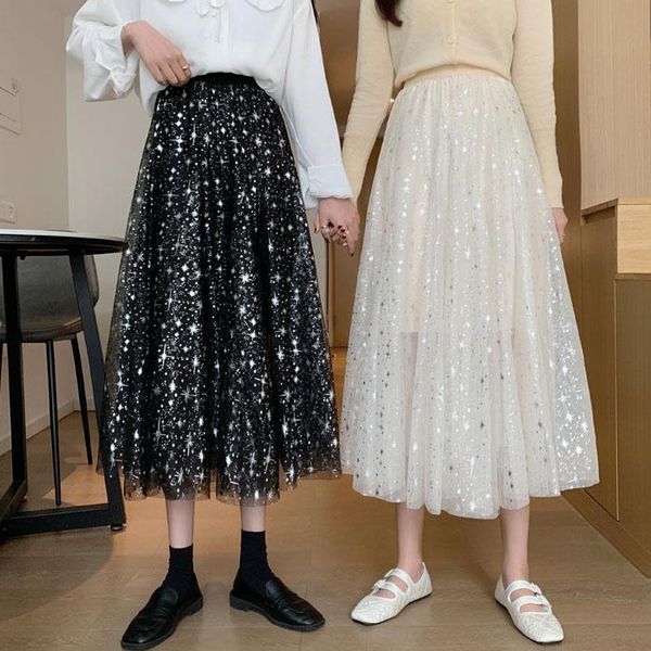 skirts the spring and autumn period star sequins fairy posed long skirt of tall waist show thin a word, Black
skirts the spring and autumn period star sequins fairy posed long skirt of tall waist show thin a word, Black