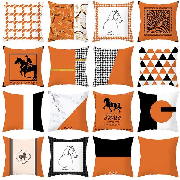 cushion/decorative pillow modern nordic autumn orange color geometric plaid cushion cover polyester fall decor pillowcase sofa couch throw p
cushion/decorative pillow modern nordic autumn orange color geometric plaid cushion cover polyester fall decor pillowcase sofa couch throw p