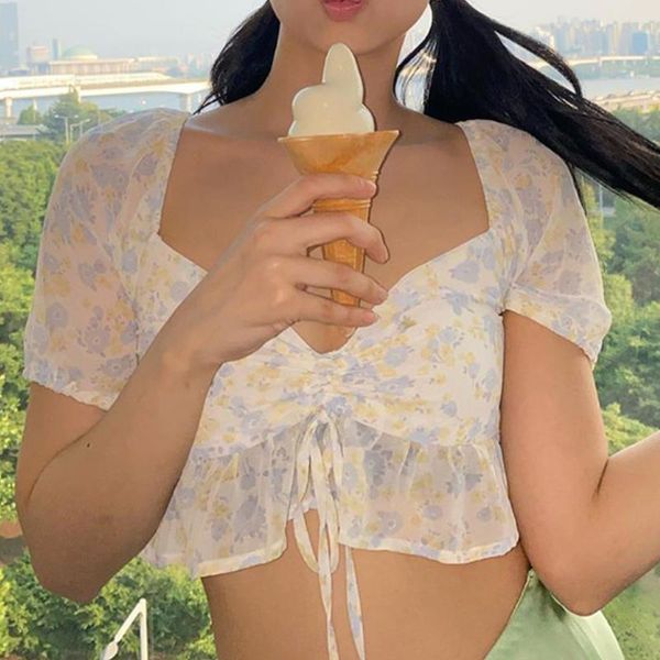 women's t-shirt spring fall v-neck short-sleeved blouse floral print ruffled chiffon shirt female european and american, White
women's t-shirt spring fall v-neck short-sleeved blouse floral print ruffled chiffon shirt female european and american, White