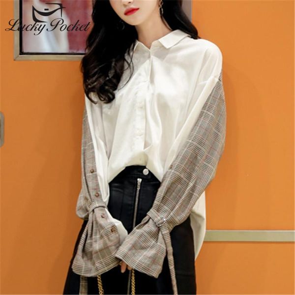 women's blouses & shirts women spring autumn slim white patchwork plaid lace up shirt ladies fashionable plus size female brand casual
women's blouses & shirts women spring autumn slim white patchwork plaid lace up shirt ladies fashionable plus size female brand casual