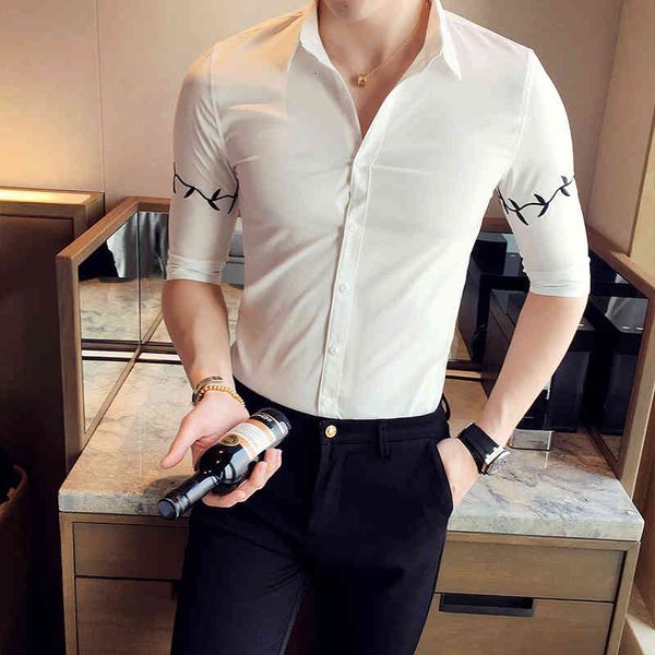 men's casual shirts twigs embroidered half sleeve will see simple fine solid shirt business pf05, White;black
men's casual shirts twigs embroidered half sleeve will see simple fine solid shirt business pf05, White;black