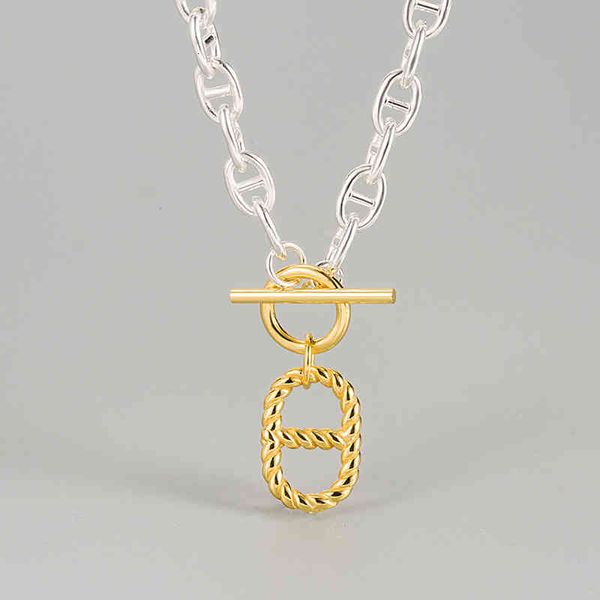 korean designer's heavy industry s925 sterling silver pig nose necklace noble light luxury cold wind clavicle chain jewelry
korean designer's heavy industry s925 sterling silver pig nose necklace noble light luxury cold wind clavicle chain jewelry