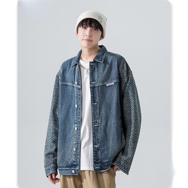 men's jackets denim jacket, vintage printing, casual wear fashionable hip-hop jacket novelty in autumn discount, Black;brown
men's jackets denim jacket, vintage printing, casual wear fashionable hip-hop jacket novelty in autumn discount, Black;brown