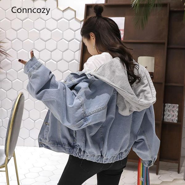 denim jacket female spring autumn hooded fashion casual student basic short parka coat bomber 2021 women's jackets, Black;brown
denim jacket female spring autumn hooded fashion casual student basic short parka coat bomber 2021 women's jackets, Black;brown