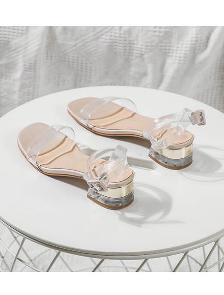 sandals 2021 mid-heel women's summer fashion transparent laces single shoes women square toe thick heel pumps, Black
sandals 2021 mid-heel women's summer fashion transparent laces single shoes women square toe thick heel pumps, Black
