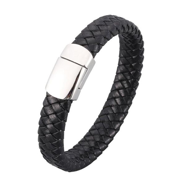 simple design braided leather men bracelets bangles stainless steel magnetic buckle fashion male wrist band party jewelry pd1035 charm, Golden;silver
simple design braided leather men bracelets bangles stainless steel magnetic buckle fashion male wrist band party jewelry pd1035 charm, Golden;silver