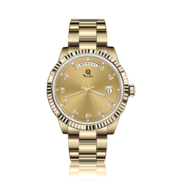 2022 men's automatic mechanical luxury watch requin brand 118238a-83208 gold stainless steel case diamond calendar dial triangle bezel, Slivery;brown
2022 men's automatic mechanical luxury watch requin brand 118238a-83208 gold stainless steel case diamond calendar dial triangle bezel, Slivery;brown