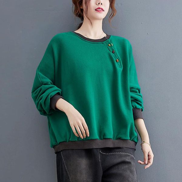 women's hoodies & sweatshirts 2021 arrival cotton vintage autumn spring outwear pullovers patchwork women casual sweatershirts, Black
women's hoodies & sweatshirts 2021 arrival cotton vintage autumn spring outwear pullovers patchwork women casual sweatershirts, Black