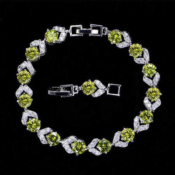 link, chain fashion high end atmosphere color band diamond white crystal 3a zircon bracelet women's hand jewelry, Black
link, chain fashion high end atmosphere color band diamond white crystal 3a zircon bracelet women's hand jewelry, Black