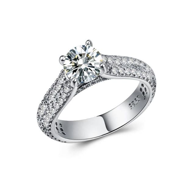 huitan wedding ring with round brilliant cubic zirconia prong setting eternity love engagement rings for women & girlfriend, Slivery;golden
huitan wedding ring with round brilliant cubic zirconia prong setting eternity love engagement rings for women & girlfriend, Slivery;golden