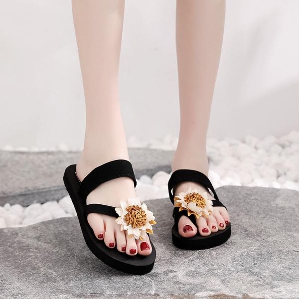 slippers ladies bohemian floral flat summer sandals non-slip beach shoes flip-flops sunflower zapatos de mujer zapato, Black
slippers ladies bohemian floral flat summer sandals non-slip beach shoes flip-flops sunflower zapatos de mujer zapato, Black