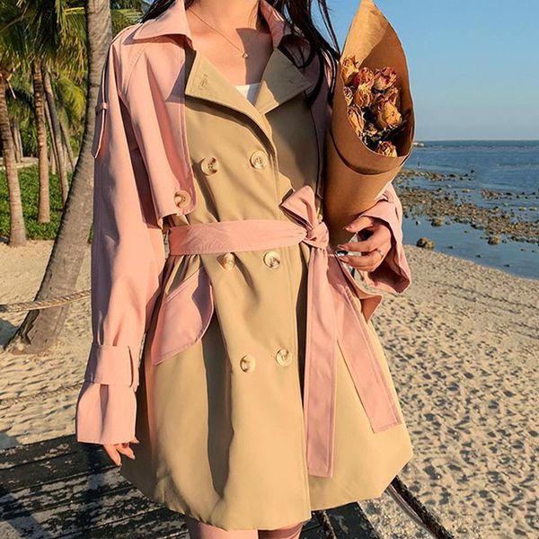 women's trench coats korean rose orange female jacket mid-length trench coat spring released lhcb, Tan;black
women's trench coats korean rose orange female jacket mid-length trench coat spring released lhcb, Tan;black