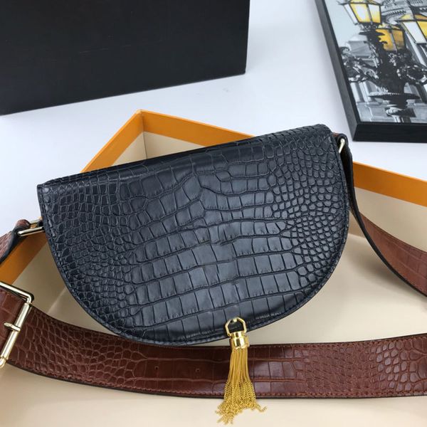 crossbody bag handbags purses genuine leather bags hardware classic crocodile grain wide shoulder straps tassel, Red;black
crossbody bag handbags purses genuine leather bags hardware classic crocodile grain wide shoulder straps tassel, Red;black