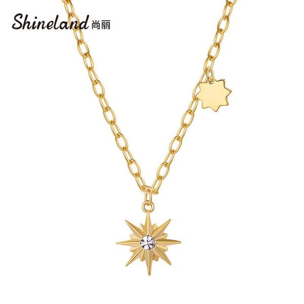 chains shineland trendy pendant metal gold color chain star chocker necklace for women holiday jewelry bijoux mujer colliermother gift, Silver
chains shineland trendy pendant metal gold color chain star chocker necklace for women holiday jewelry bijoux mujer colliermother gift, Silver