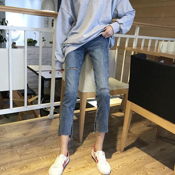 women's jeans for women 2021 spring and summer straight high waist slimming cropped smoke tube small versatile student loose, Blue
women's jeans for women 2021 spring and summer straight high waist slimming cropped smoke tube small versatile student loose, Blue