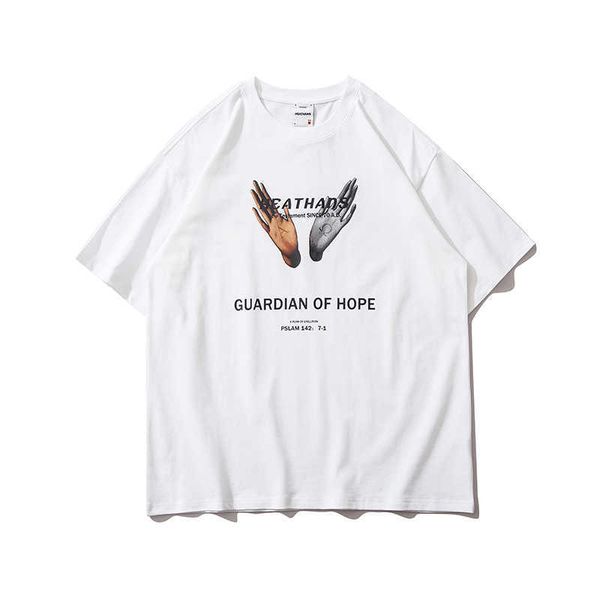 hip hop t shirt men / women tshirt short sleeve guardian of hope streetwear oversize harajuku t-shirt cotton loose tee 210527, White;black
hip hop t shirt men / women tshirt short sleeve guardian of hope streetwear oversize harajuku t-shirt cotton loose tee 210527, White;black