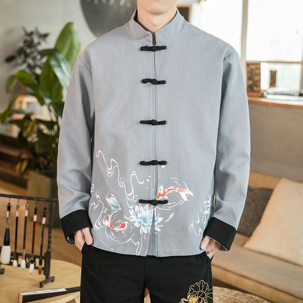 ethnic clothing autumn chinese style men print jackets stand-up collar hanfu tang suit coat qipao casual blouse zen tea shirts oriental, Red
ethnic clothing autumn chinese style men print jackets stand-up collar hanfu tang suit coat qipao casual blouse zen tea shirts oriental, Red