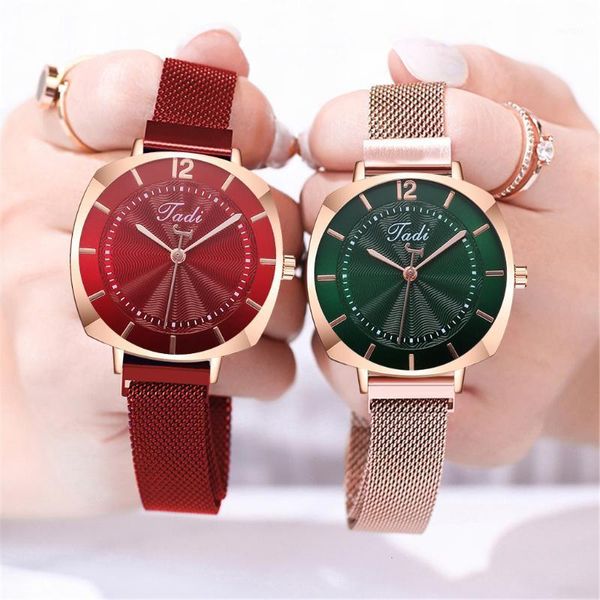 wristwatches luxury women magnet buckle watches ladies classic quartz analog relogio feminino for gift clock, Slivery;brown
wristwatches luxury women magnet buckle watches ladies classic quartz analog relogio feminino for gift clock, Slivery;brown