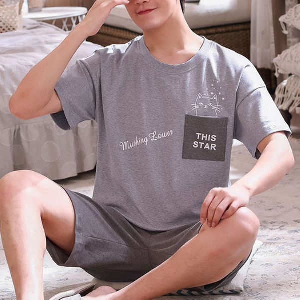 full summer new o-neck cato men short mouw shorts pajamas set big size l-3xl nightwear leisure suits men's, Black;brown
full summer new o-neck cato men short mouw shorts pajamas set big size l-3xl nightwear leisure suits men's, Black;brown