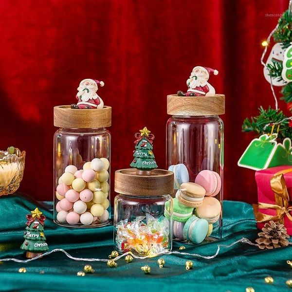 storage bottles & jars year christmas tree santa glass candy tank multigrain box with lid sealed food-grade bottle container
storage bottles & jars year christmas tree santa glass candy tank multigrain box with lid sealed food-grade bottle container