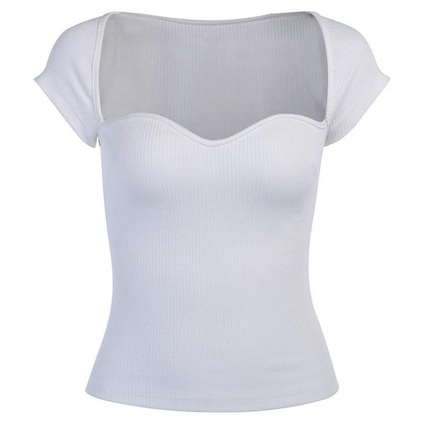 women's t-shirt style slim solid women t shirt female fashion skinny shirts, White
women's t-shirt style slim solid women t shirt female fashion skinny shirts, White