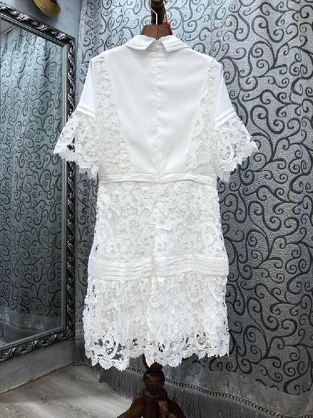 dresses hollow out lace embroidery autumn party club ladies turn-down collar crochet lace flower patterns slim white, Black;gray
dresses hollow out lace embroidery autumn party club ladies turn-down collar crochet lace flower patterns slim white, Black;gray