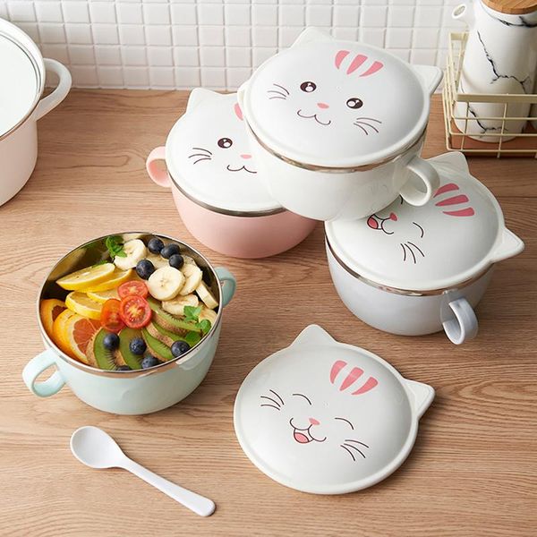 bowls stainless steel bowl of instant noodles to eat rice with lid household utensils lunch box noodle tableware set
bowls stainless steel bowl of instant noodles to eat rice with lid household utensils lunch box noodle tableware set