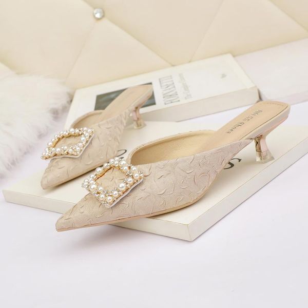 slippers pointed toe half female summer wear 2021 fashion rhinestone lazy with low sandals party metal chain slides, Black
slippers pointed toe half female summer wear 2021 fashion rhinestone lazy with low sandals party metal chain slides, Black