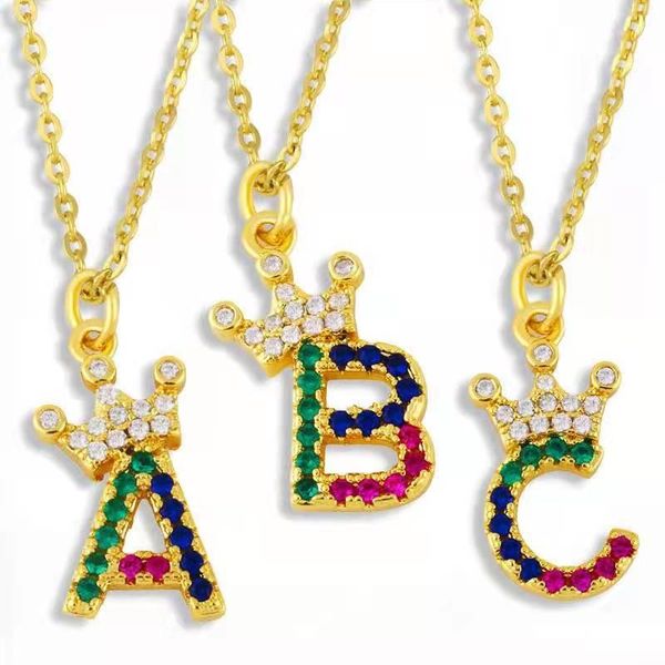 chains 3umeter 2021 fashion letter necklaces 26 english alphabet pendant necklace crystal crown color name couple, Silver
chains 3umeter 2021 fashion letter necklaces 26 english alphabet pendant necklace crystal crown color name couple, Silver