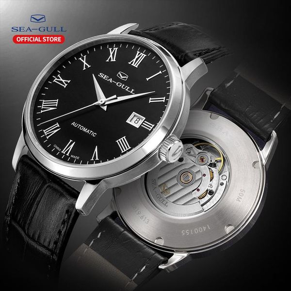 wristwatches seagull men's mechanical business calendar watch 50m waterproof leather buckle mens watches 819.613, Slivery;brown
wristwatches seagull men's mechanical business calendar watch 50m waterproof leather buckle mens watches 819.613, Slivery;brown