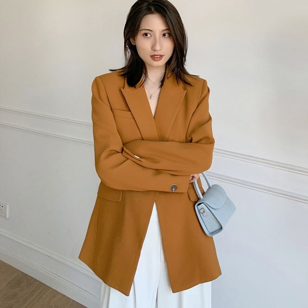 blazers women's fashion spring orange jacket lady's outerwear feminine, White;black
blazers women's fashion spring orange jacket lady's outerwear feminine, White;black