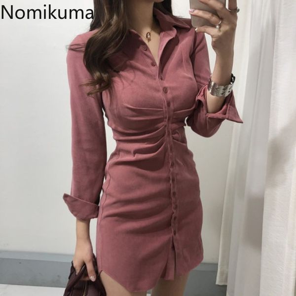 nomikuma vintage dress women solid color single breasted long sleeve dresses female turn down collar casual retro vestidos mujer 210514, Black;gray
nomikuma vintage dress women solid color single breasted long sleeve dresses female turn down collar casual retro vestidos mujer 210514, Black;gray