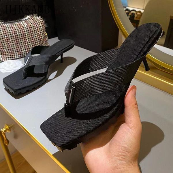 slippers summer flip flops women square open toe high heel thick bottom clip slides leisure dress shoes beach sandals 35-43, Black
slippers summer flip flops women square open toe high heel thick bottom clip slides leisure dress shoes beach sandals 35-43, Black